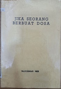 Jika Seseorang Berbuat Dosa