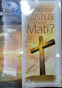 Mengapa Kristus Harus Mati?