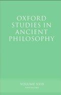 Oxford Studies in Ancient Philosophy : Volume XXIX.