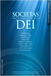 Societas Dei: Jurnal Agama Dan Masyarakat, Volume 1 No.1