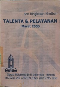 Talenta & Pelayanan